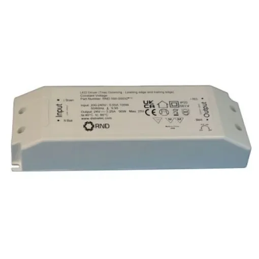 RND LED Driver, 12V Output, 90W Output, 7.5A Output, Constant Voltage Dimmable - RND 500-00031 product image