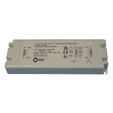 RND LED Driver, 24V Output, 60W Output, 2.5A Output, Constant Voltage Dimmable - RND 500-00030 product image