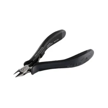 RND RND 550-00246 Pliers, 120 mm Overall, Angled, Straight Tip, 9mm Jaw, ESD product image