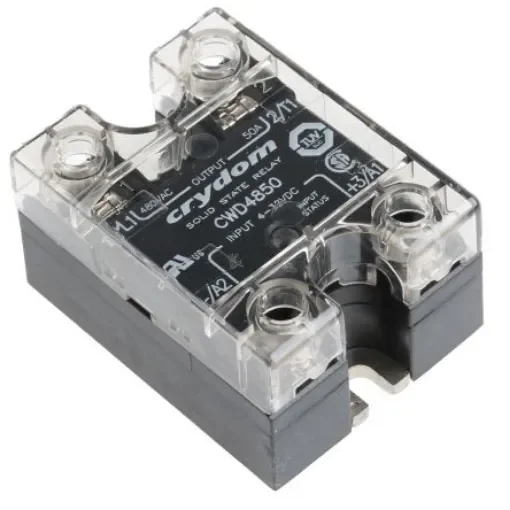 Sensata Crydom CW Series Solid State Relay, 50 A rms Load, Panel Mount, 660 V ac Load, 32 V Control - CWD4850 product image