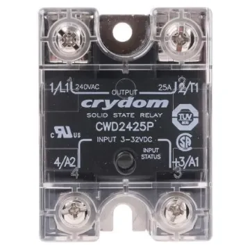 Sensata Crydom CW24 Series Solid State Relay, 25 A rms Load, Panel Mount, 280 V rms Load, 32 V Control - CWD2425P product image