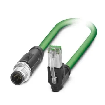 Phoenix ContactNBC, 10m Cat5, Green M12 to Male RJ45 Male, Shielded Shielded, Terminated PVC Sheath - 1407511 product image