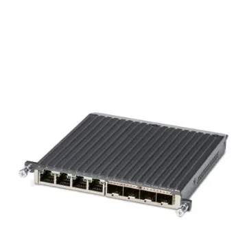 Phoenix Contact 1510975 Series Male Ethernet Connector, Panel Mount, Cat5e, Cat6 Straight 10 Port product image