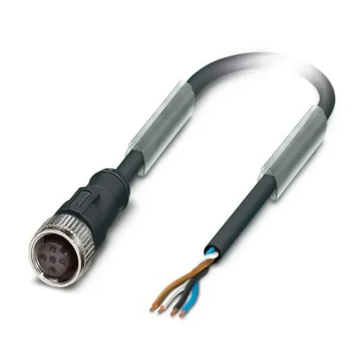 Phoenix Contact Straight Female 4 way M12 Sensor Actuator Cable, 20m - 1527715 product image