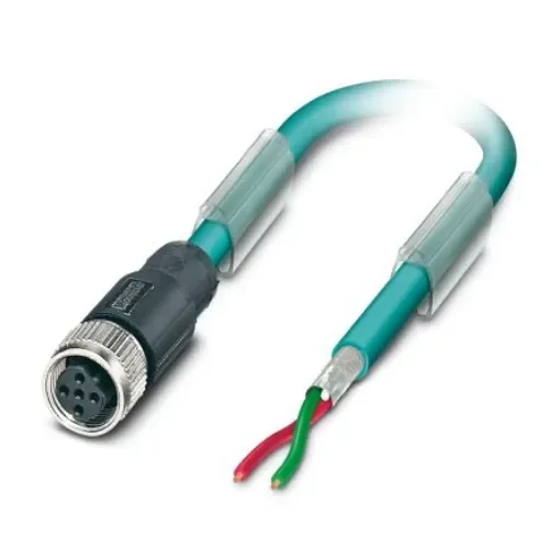 Phoenix Contact Straight Female 2 way M12 to Sensor Actuator Cable, 5m - 1525490 product image