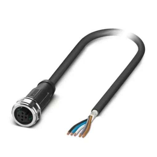 Phoenix Contact Straight Female 5 way M12 to Free Ends Sensor Actuator Cable, 10m - 1476889 product image