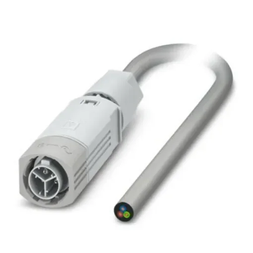 Phoenix Contact Straight Male 3 way Push-Pull Power to All Directions Free Ends Cable, 1m - 1526862 product image