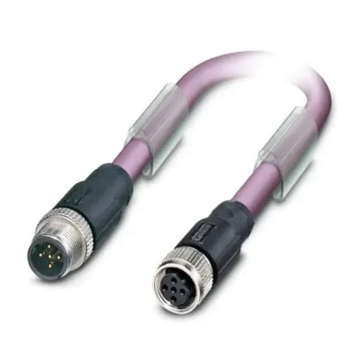 Phoenix Contact Straight Male 2 way M12 to Straight Female 2 way M12 Sensor Actuator Cable, 4m - 1529221 product image