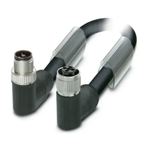 Phoenix Contact 0-PUR/FRT SH, SAC-4P-M12MRT/ 10, Power, 10m 4 Core, Black Polyurethane PUR Power Cable +85°C - 1415205 product image