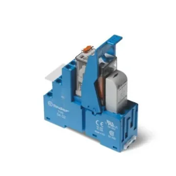 Finder 58 Series Interface Relay, DIN Rail Mount, 24V Coil, DPDT, 2-Pole, 10A Load - 58.32.9.024.0050SMA product image