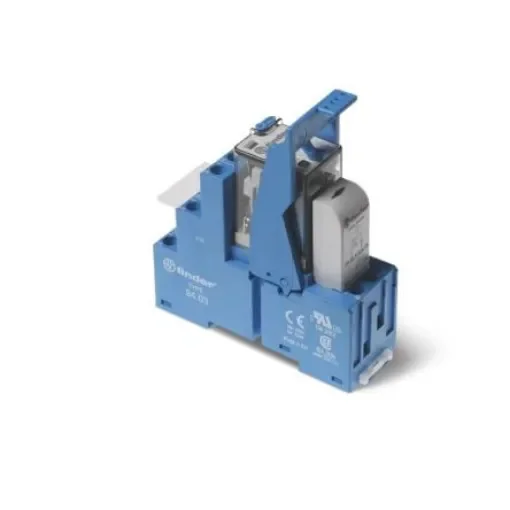 Finder 58 Series Interface Relay, DIN Rail Mount, 24V Coil, 3PDT, 3-Pole, 10A Load - 58.33.9.024.0050SMA product image