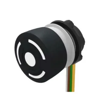 EAO 84-6330 Series Maintained Emergency Stop Push Button, Panel Mount, 22.3mm Cutout, SPST, IP65, IP66, IP67 - 84-6330.0040 product image