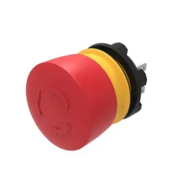 EAO 84-5520 Series Maintained Illuminated Emergency Stop Push Button, Panel Mount, 22.3mm Cutout, 1 NC, IP65, IP66, IP67 - 84-5520.0020 product image