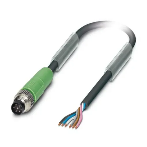 Phoenix Contact Straight Male 6 way M8 to Free Ends Sensor Actuator Cable, 10m - 1522121 product image