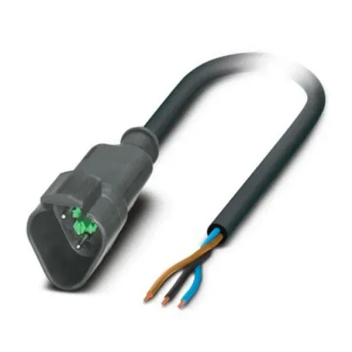 Phoenix Contact Straight Male 3 way Deutsch to Straight Free Ends Actuator/Sensor Cable, 3m - 1415000 product image