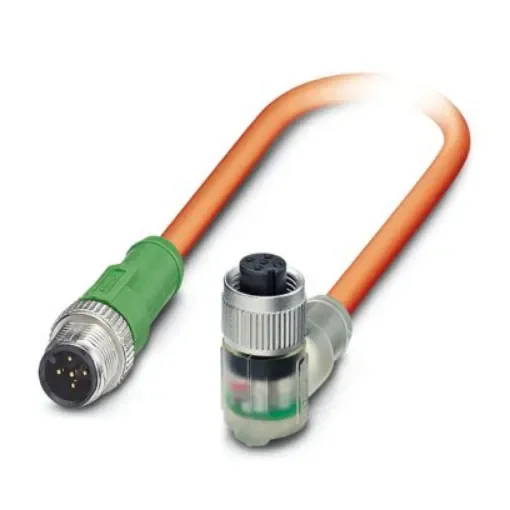 Phoenix Contact Straight Male 5 way M12 to Right Angle Female 5 way M12 Actuator/Sensor Cable, 5m - 1416154 product image