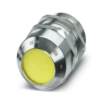 Phoenix Contact G-ESIS Series Silver Nickel Plated Brass Cable Gland, M50 x 1.5 Thread, 21mm min., 35mm max., IP66, IP68 - 1415146 product image