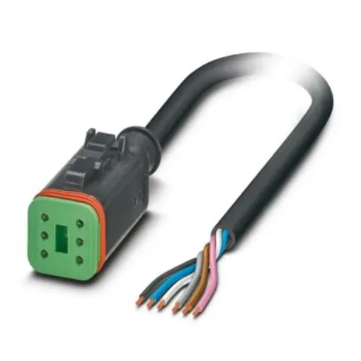 Phoenix Contact Unterminated to Straight Female 6 way Deutsch Actuator/Sensor Cable, 3m - 1415027 product image