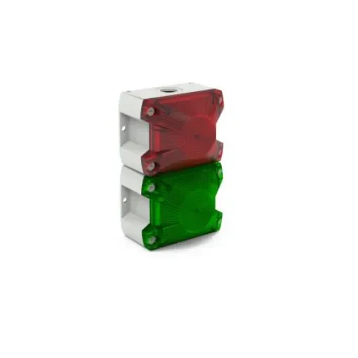 Pfannenberg 21514642055 Series Green, Red Signal Tower, 2 Lights, 120 V dc, Base-mounted product image