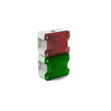 Pfannenberg 21514812055 Series Green, Red Signal Tower, 2 Lights, 120 V dc, Base-mounted product image