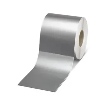 Phoenix Contact EMLF Adhesive Cable Label, Silver, Pre-printed "Unlabeled", for Devices In The Control Cabinet, 0800551 product image