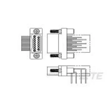 TE Connectivity DUALOBE Series Horizontal Board Mount PCB Header, 15 Contact(s), 1.27mm Pitch, 2 Row(s), Unshrouded - 1589481-3 product image