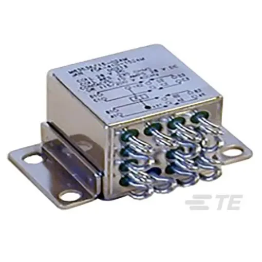 TE Connectivity CII Series Electromechanical Interface Relay, Panel Mount, 28V dc Coil, 4PDT, 4-Pole, 10A Load - 1-1617789-8 product image