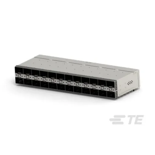 TE Connectivity zSFP+ Cage Assembly With Integrated Connector Receptacle 24-Port 20-Position, 2349201-6 product image