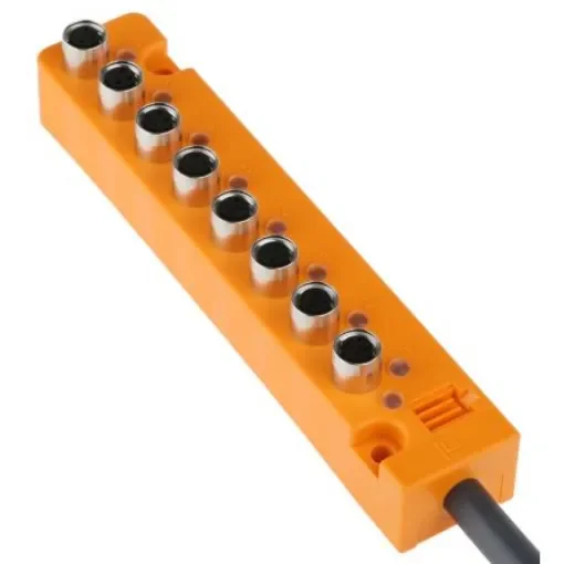 Lumberg Automation ASB Series Sensor Box, M8, 10m cable, 8 port - 60636 SB 8/LED 3-333/10 M product image