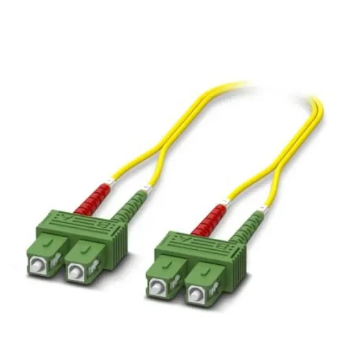 Phoenix Contact LC to SC Duplex Single Mode OS2 Fibre Optic Cable, 9/125µm, Orange, 10m - 1146554 product image