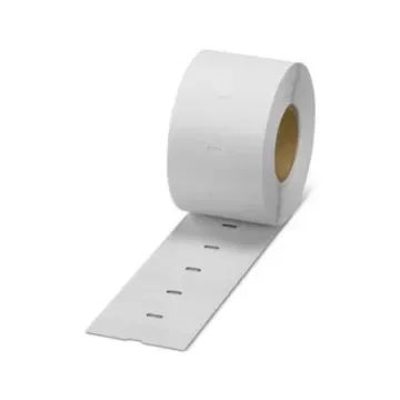 Phoenix Contact WML Adhesive Cable Label, White, Pre-printed "Unlabeled", for Cylindrical Objects, Single Wires And - 0800073 product image
