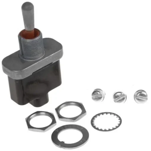 Otto Toggle Switch, Panel Mount, On-Off-On, SPDT, Screw Terminal - T9-CS1-21 product image