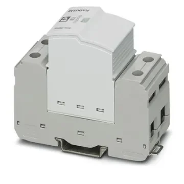 Phoenix Contact 1 Phase Surge Arrester, 25kA, 350V ac, DIN Rail Mount - 2905414 product image