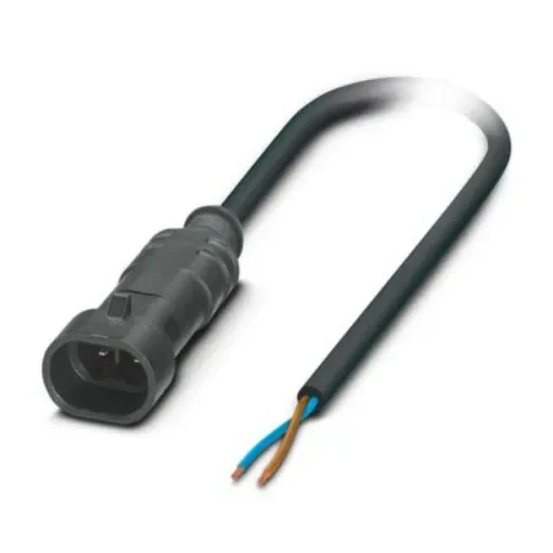 Phoenix Contact Straight Male 2 way Type A Plug to Free Ends Sensor Actuator Cable, 10m - 1410756 product image