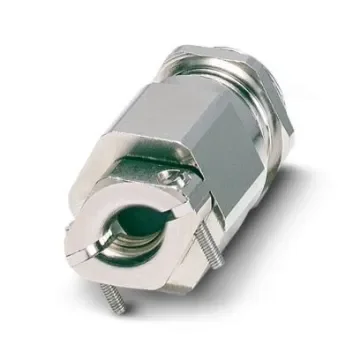 Phoenix Contact G-INESR Series Silver Nickel Plated Brass Cable Gland, M40 Thread, 16mm min., 28mm max., IP68, IP69 - 1415195 product image