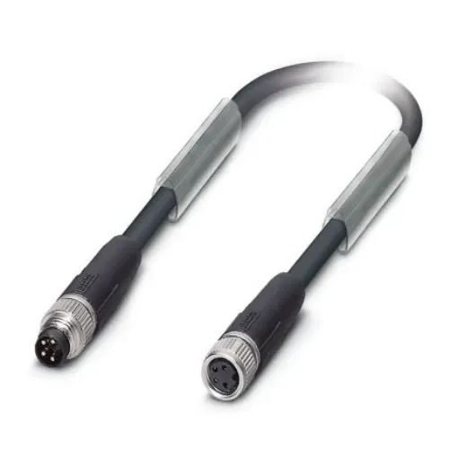 Phoenix Contact Straight Male 4 way M8 to Straight Female 4 way M8 Sensor Actuator Cable, 10m - 1543375 product image