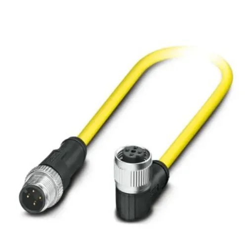 Phoenix Contact Straight Male 4 way M12 to Right Angle Female 4 way M12 Actuator/Sensor Cable, 3m - 1424976 product image