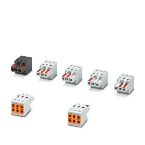 Phoenix Contact, 1584398, 3 Way, Pluggable Terminal Block, Plug, Push-In, Push In Termination, 1584398 product image