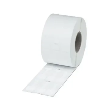 Phoenix Contact WML-FLAGV Adhesive Cable Marker, White, Pre-printed "Unlabeled", for Conductor, 0830713 product image