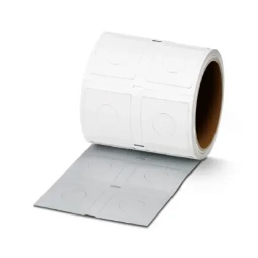Phoenix Contact EML-RS Adhesive Cable Label, Silver, Pre-printed "Unmarked", for Rotary Switches, 0803187 product image