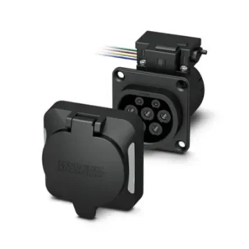 Phoenix Contact, EV-T2M3SO12 Socket Terminal kit Socket, 32A, 500mm Cable - 1268355 product image