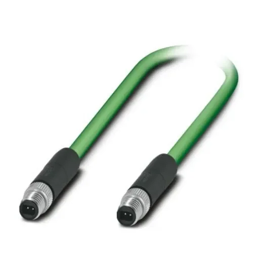 Phoenix ContactSPE, 2m, Green M8 to Male M8 Male, Shielded Shielded, Terminated Polyurethane Sheath - 1217316 product image