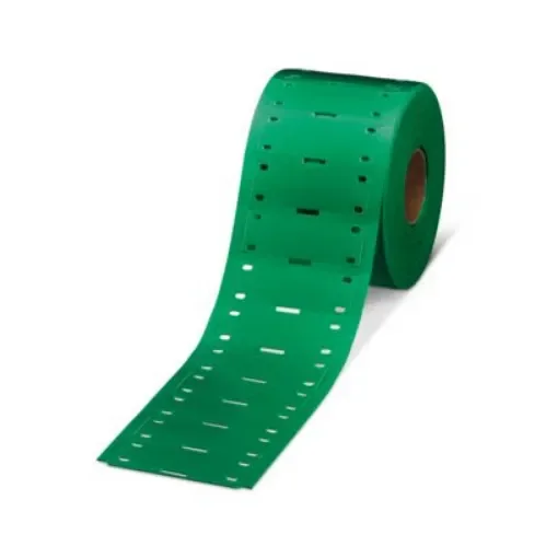 Phoenix Contact WMTB HF Cable Tie Cable Marker, Green, Pre-printed "Unlabeled", for Conductors And Cables, 0804982 product image