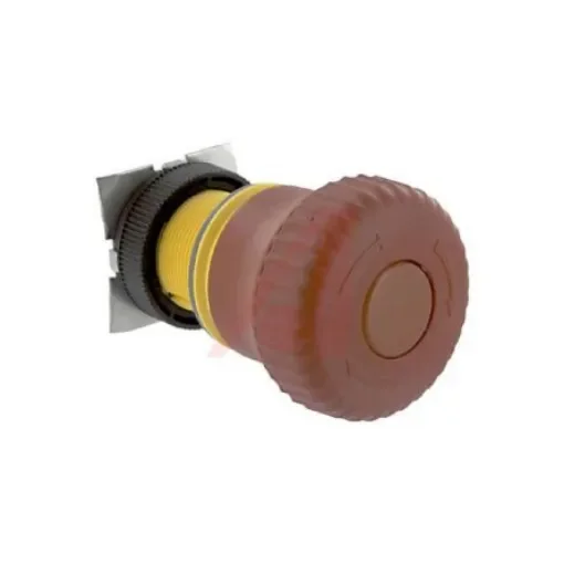 RAFI RAFIX 22 QR Series Latching Emergency Stop Push Button, PCB, 22.3mm Cutout, IP65 - 1.30.243.001/0300 product image
