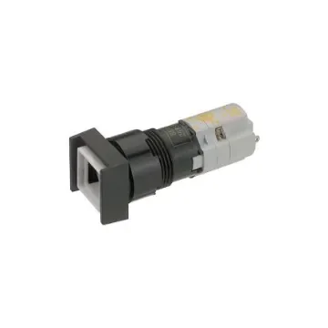 RAFI LUMOTAST 75 Series Illuminated Illuminated Push Button Switch, Latching, Through Hole, 16.2mm Cutout, 2 NC + 2 NO, - 1.15.108.352/0000 product image