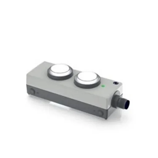 RAFI Momentary Contact Control Station Switch - DPST, 2 Cutouts, Transparent, IP65 - 1.24.200.001/0000 product image