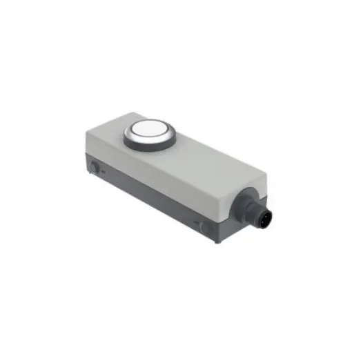 RAFI E-BOX M12 Series Illuminated Emergency Stop Push Button, Screw Mount, 1NO, IP65 - 1.22.392.000/2000 product image