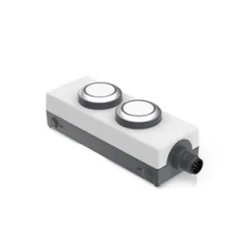RAFI E-BOX M12 Series Illuminated Emergency Stop Push Button, Screw Mount, DPST, IP65 - 1.22.392.392/2200 product image