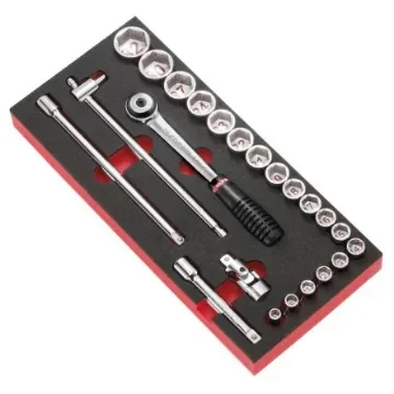 Facom 23-Piece Metric 1/2 in Standard Socket Set with Ratchet, 6 point - MODM.S1APB product image