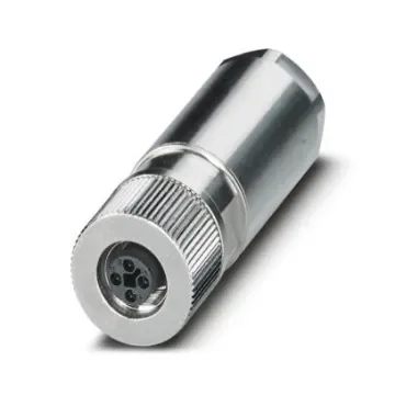 Phoenix Contact, SACC-M12FST-4PL-CM IP65 Silver Cable Mount 4P Power Connector Socket, Rated At 12A, 63 V dc - 1151366 product image